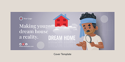 Real estate dream home cover template
