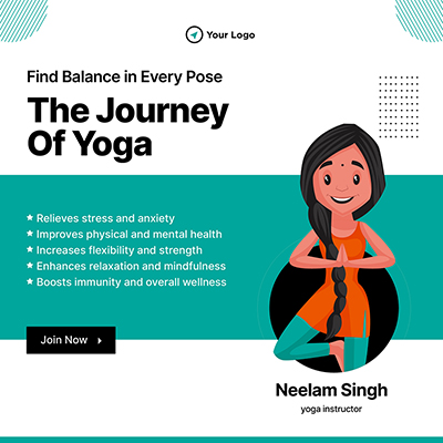 Yoga classes banner post template