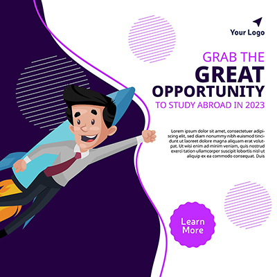 Banner template of study abroad opportunity