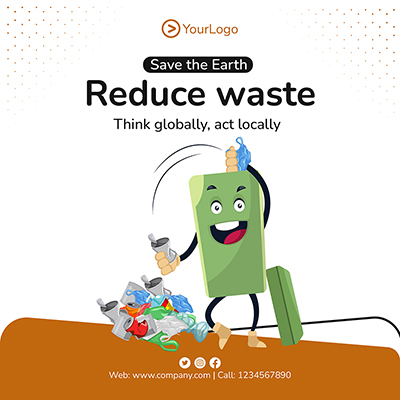 Eco friendly recycle business template banner