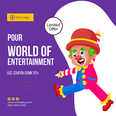 Entertainment concert show poster banner template