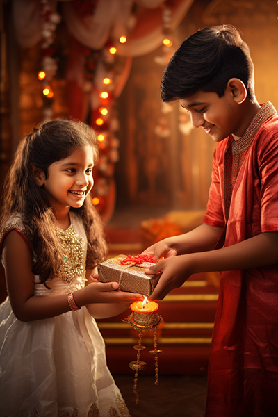 Happy raksha bandhan brother sister image