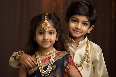 Image for siblings on raksha bandhan celebration