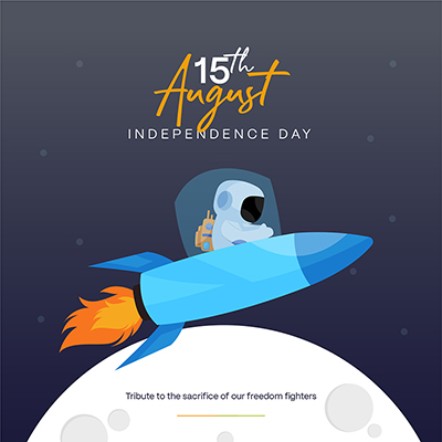 Independence day of india template post banner