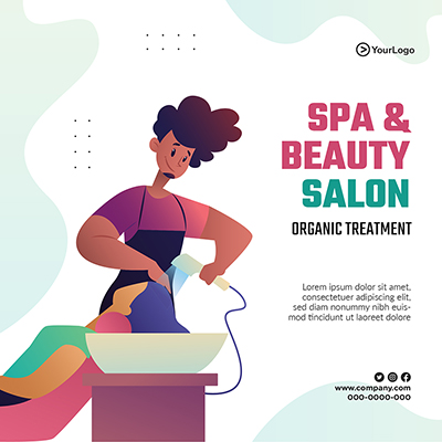 Spa and beauty salon template post banner
