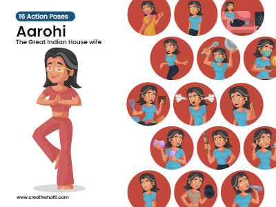 Aarohi The Great Indian Housewife Vector Bundle