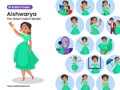 Aishwarya The Great Indian Model Vector Bundle