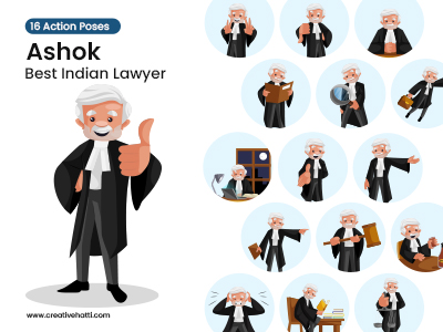 Ashok Best Indian Lawyer Vector Bundle