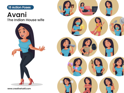 Avani The Indian Housewife Vector Bundle