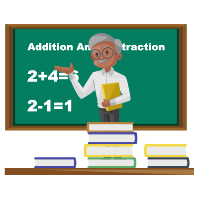 Elder Indian teacher teaching