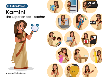 Kamini The Experienced Teacher Vector Bundle