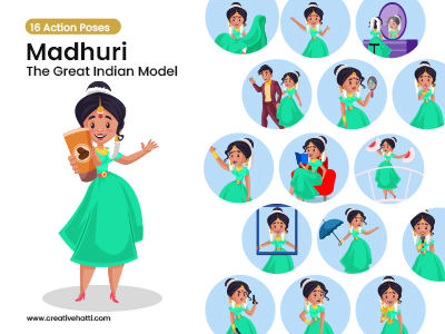 Madhuri The Great Indian Model Vector Bundle
