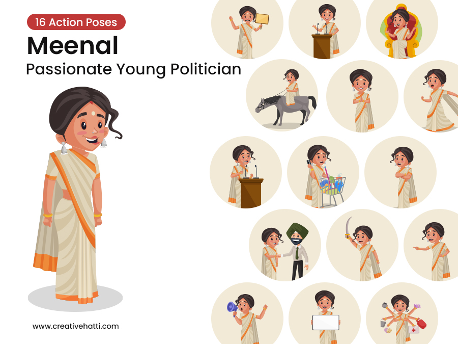 Meenal Passionate Young Politician Vector Bundle