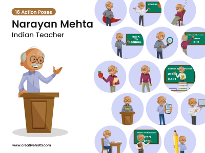 Narayan Indian Teacher Vector Bundle