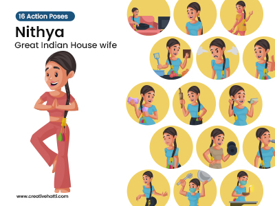 Nithya Great Indian Housewife Vector Bundle