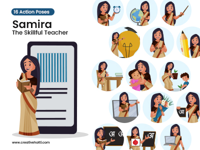 Samira The Skillful Teacher Vector Bundle