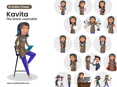Kavita The Great Journalist Vector Bundle