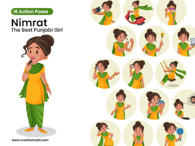 Nimrat The Best Punjabi Girl Vector Bundle
