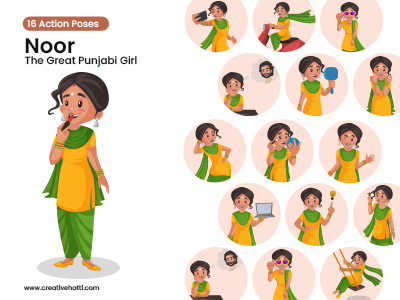 Noor The Great Punjabi Girl Vector Bundle