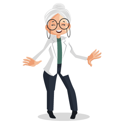 Old Indian doctor is doing dance