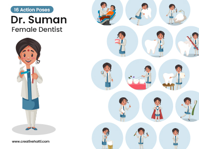 Suman Female Dentist Vector Bundle
