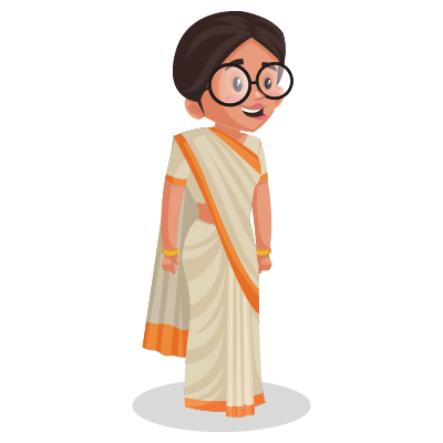 Young Indian female politician is happy