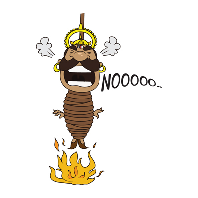 Ravan is in the fire and saying no