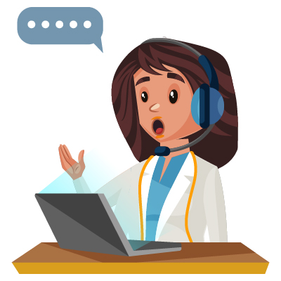 Woman nutritionist online on laptop for consultancy