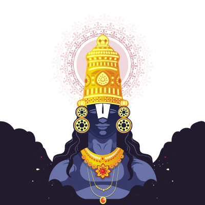 Lord Venkateswara Illustration Design