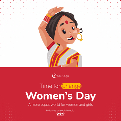 Banner template of happy womens day post