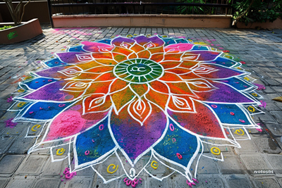 Tipke Rangoli floor Archives - Creative Hatti