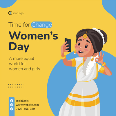 Womens day wishing card template poster banner