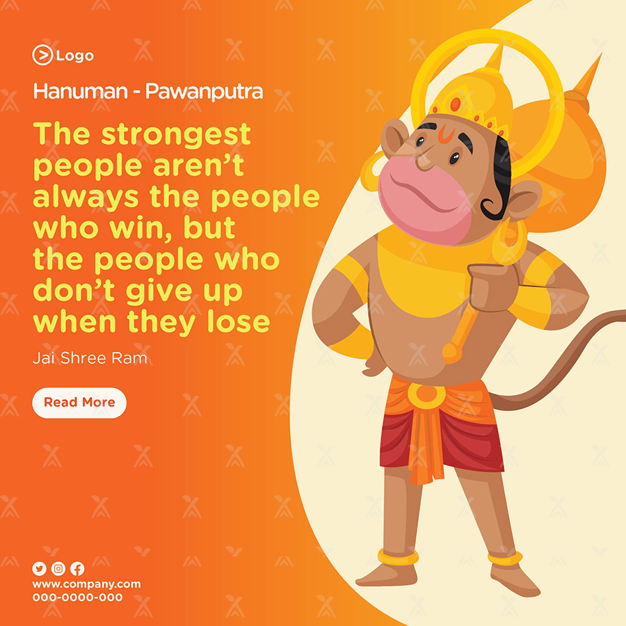 Lord Hanuman the pawanputra social media banner design Lord Hanuman the pawanputra social media banner design