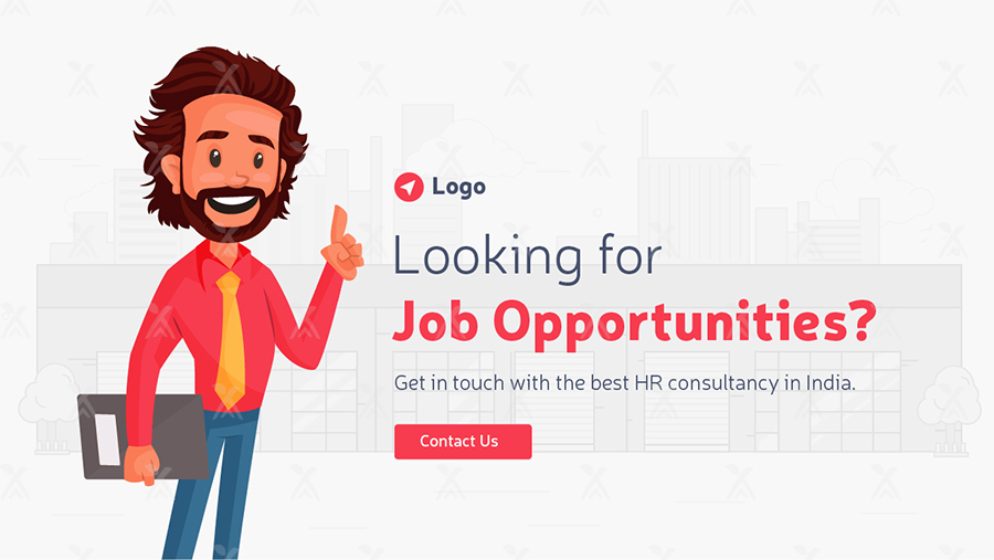Social media banner design looking for job opportunities