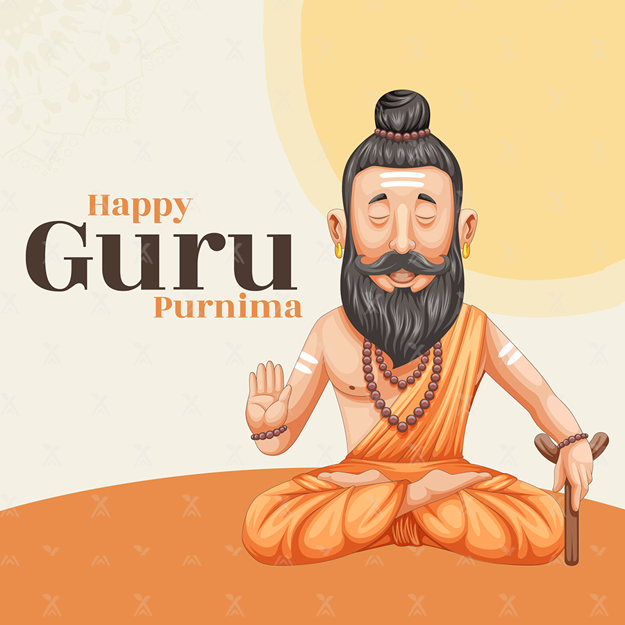 Happy guru purnima social media banner Happy guru purnima social media banner