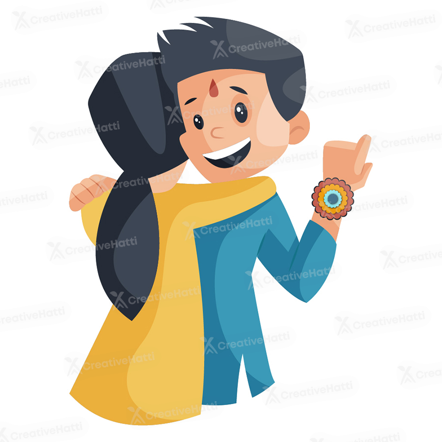 Brother and sister are hugging each other Brother and sister are hugging each other