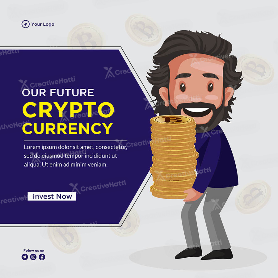 Banner template of our future crypto currency