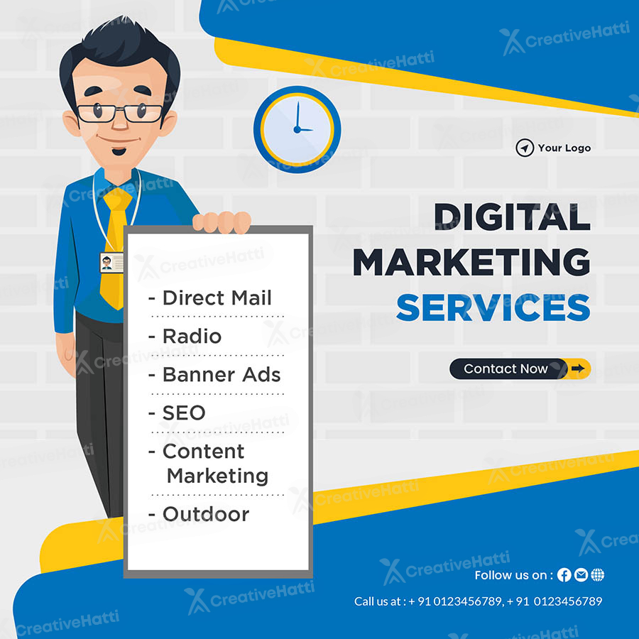 Banner for digital shop marketing
