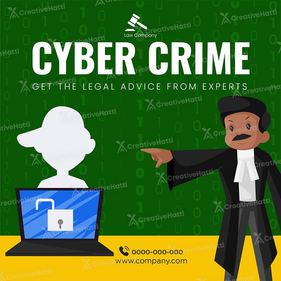 Banner template of cyber crime