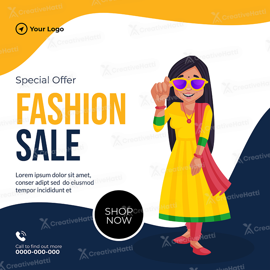 Fashion special sale offer template banner